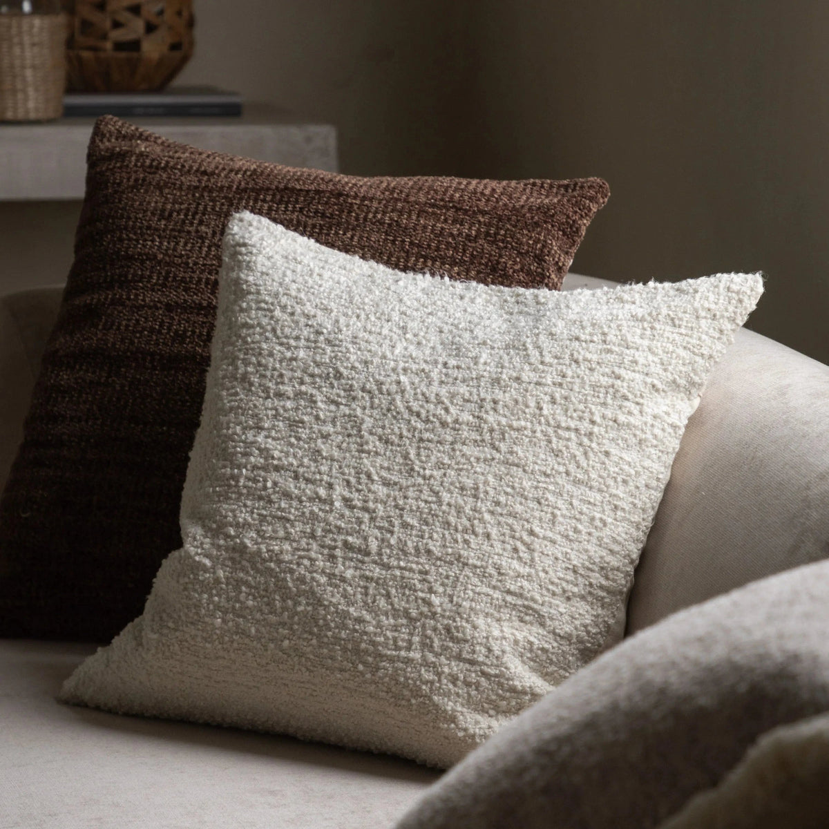 Bodhi Accessories Ashdown Cushion Ivory House of Isabella UK