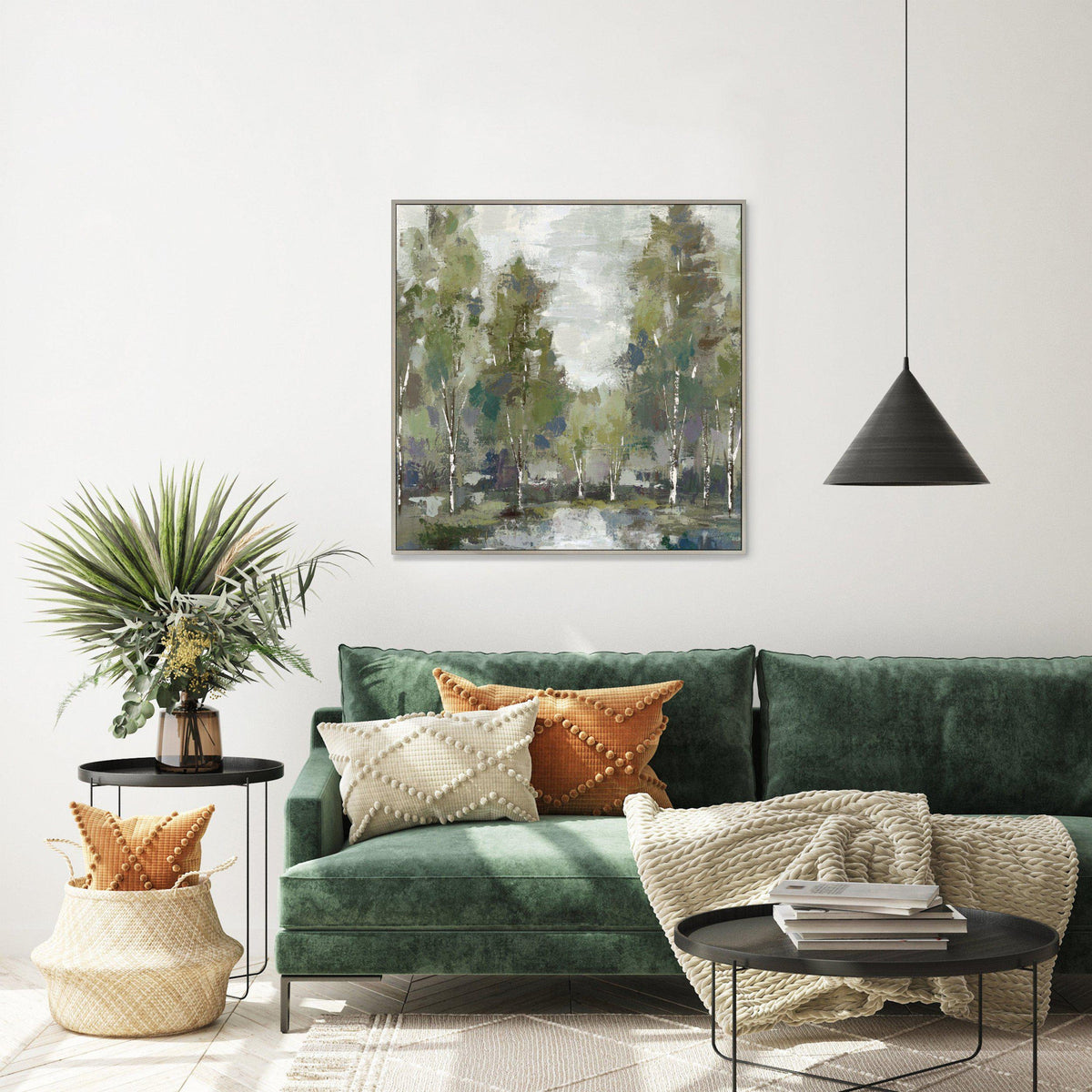 Bodhi Accessories At Dawn Framed Canvas House of Isabella UK