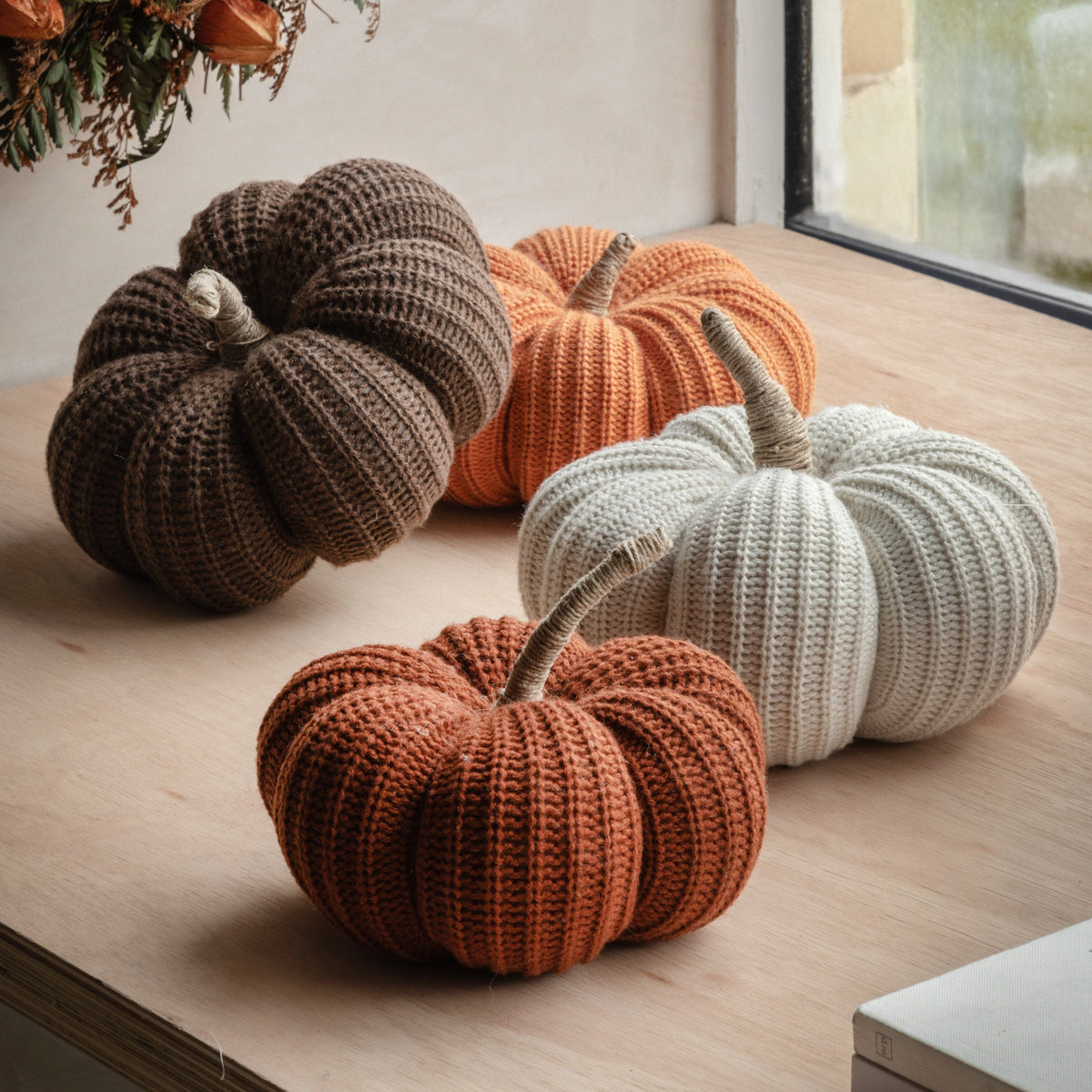 Bodhi Accessories Autumn Knitted Pumpkin Rust House of Isabella UK