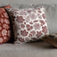 Bodhi Accessories Autumn Leaf Chenille Cushion Rust House of Isabella UK