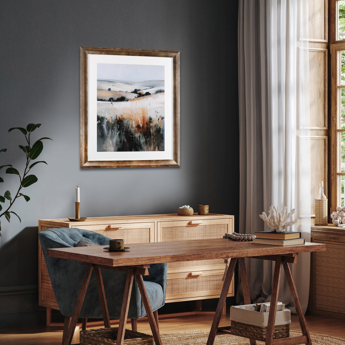 Bodhi Accessories Autumnal Blaze Framed Art House of Isabella UK