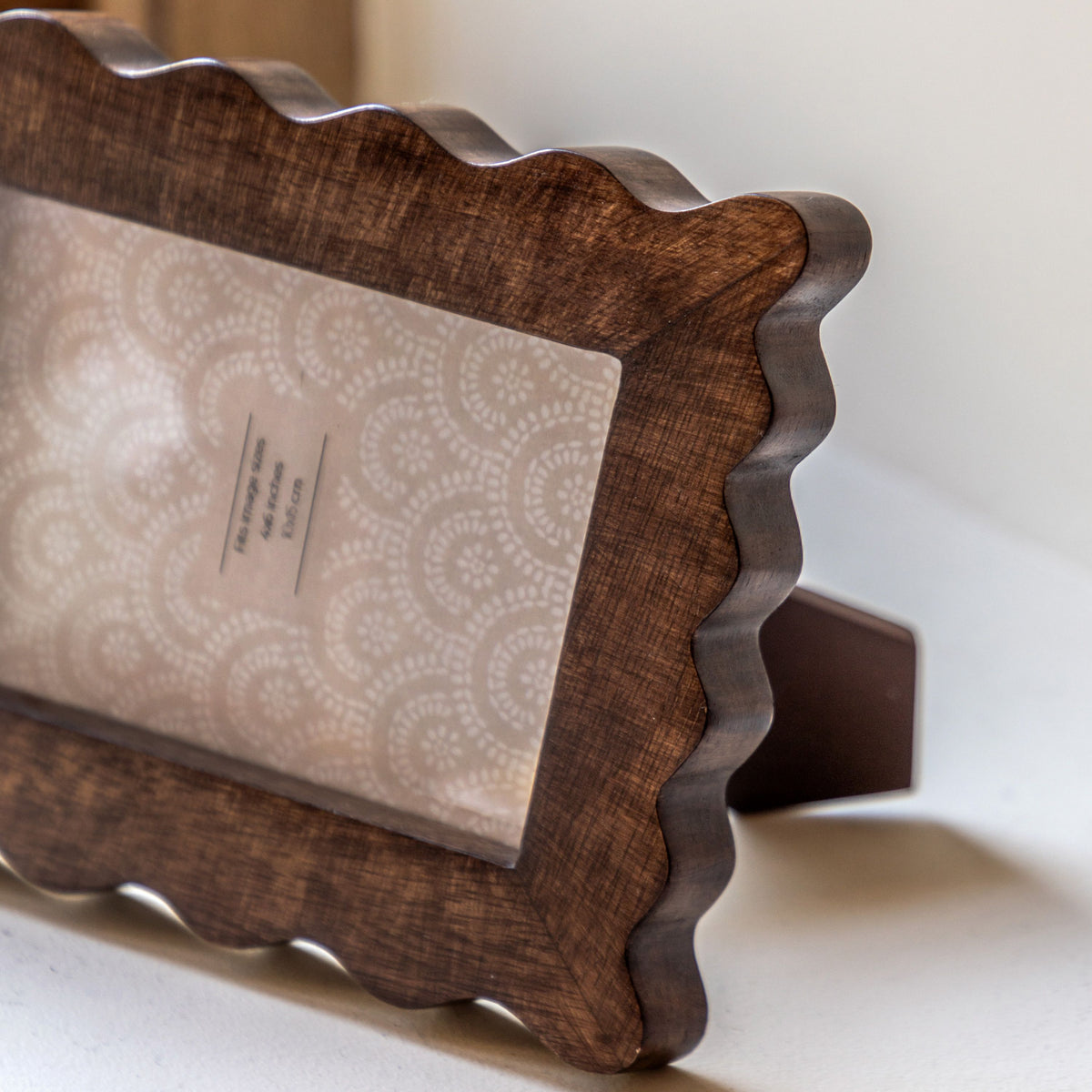 Bodhi Accessories Avila Wooden Scallop Photo Frame 6x4 House of Isabella UK