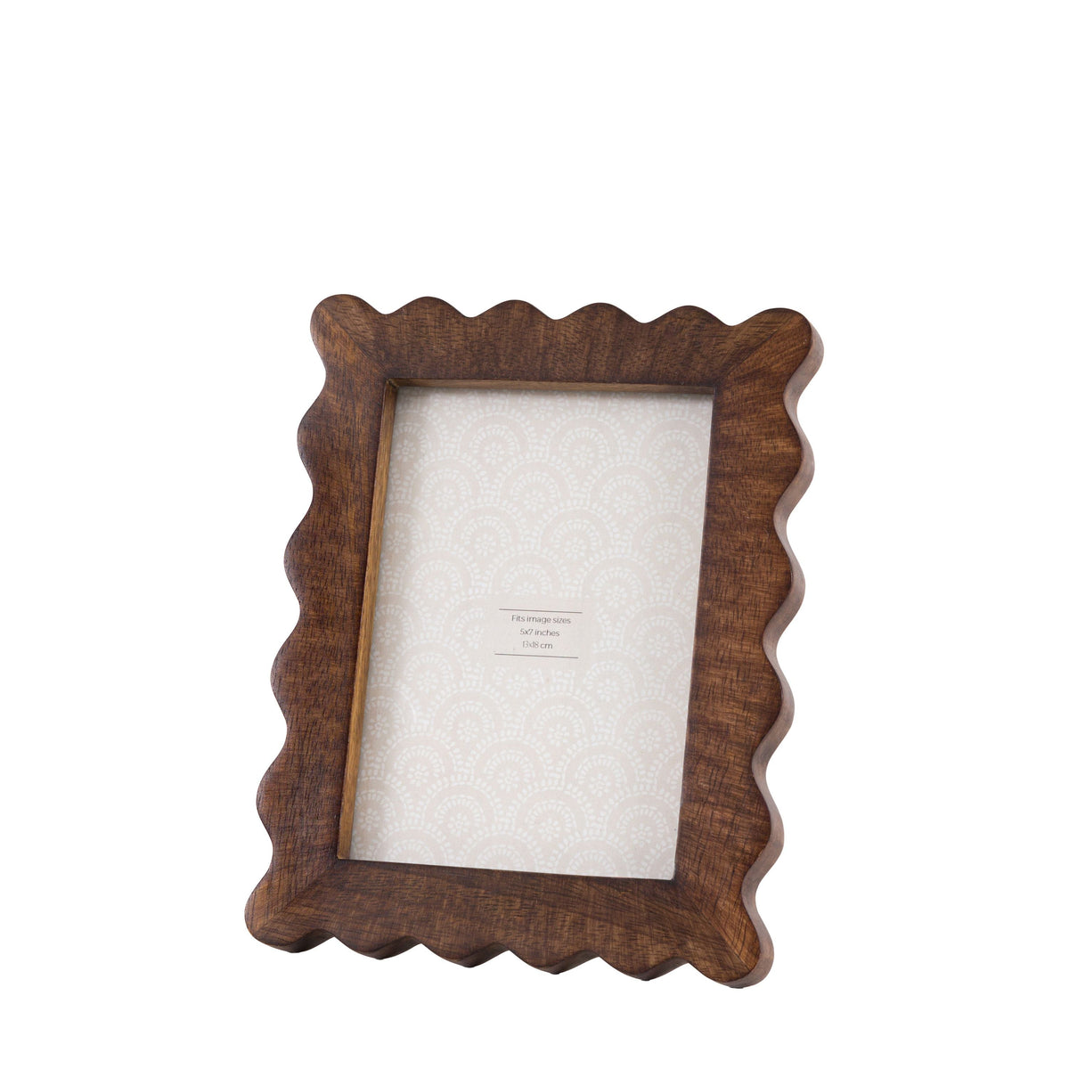 Bodhi Accessories Avila Wooden Scallop Photo Frame 7x5 House of Isabella UK
