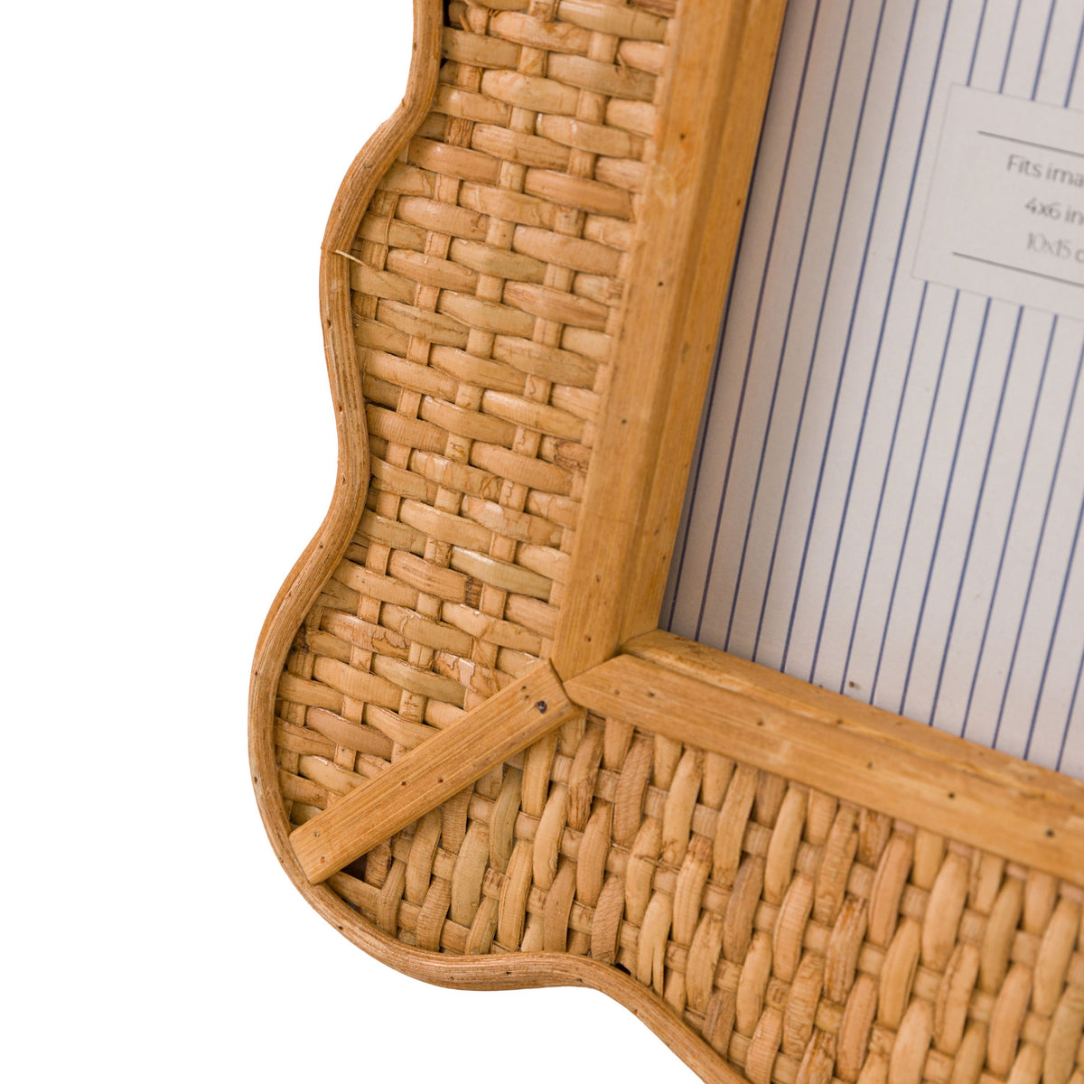 Bodhi Accessories Ayora Rattan Photo Frame 6x4 House of Isabella UK