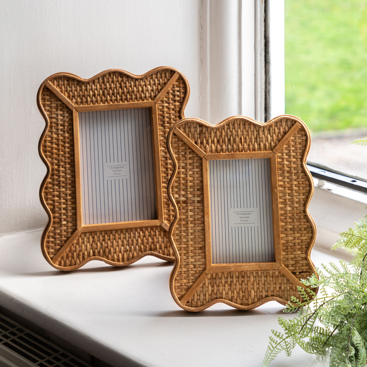 Bodhi Accessories Ayora Rattan Photo Frame 6x4 House of Isabella UK