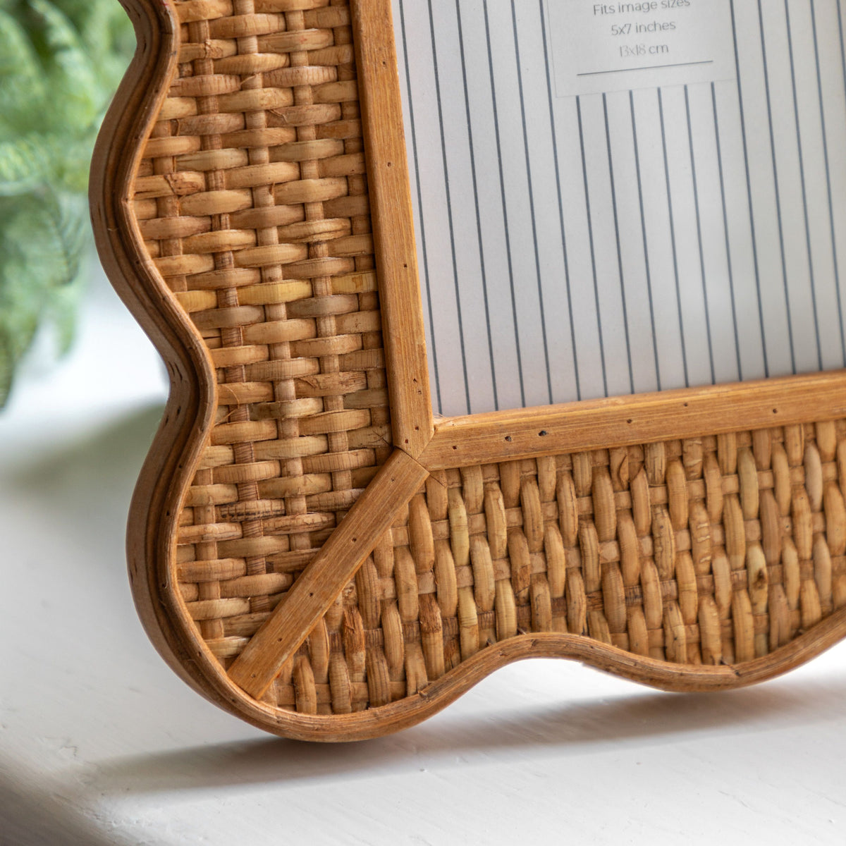 Bodhi Accessories Ayora Rattan Photo Frame 7x5 House of Isabella UK