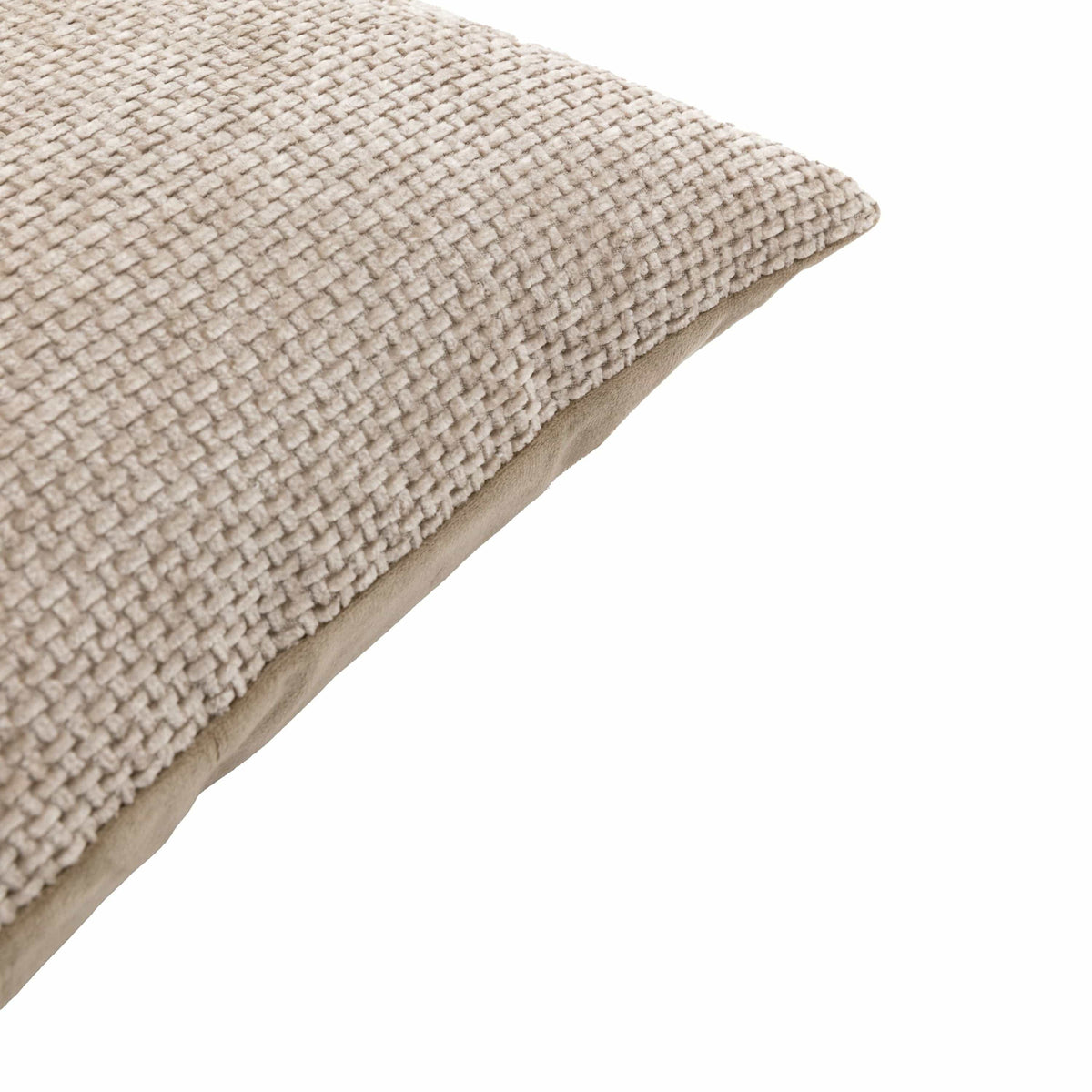 Bodhi Accessories Basketweave Chenille Cushion Cream 2pk House of Isabella UK
