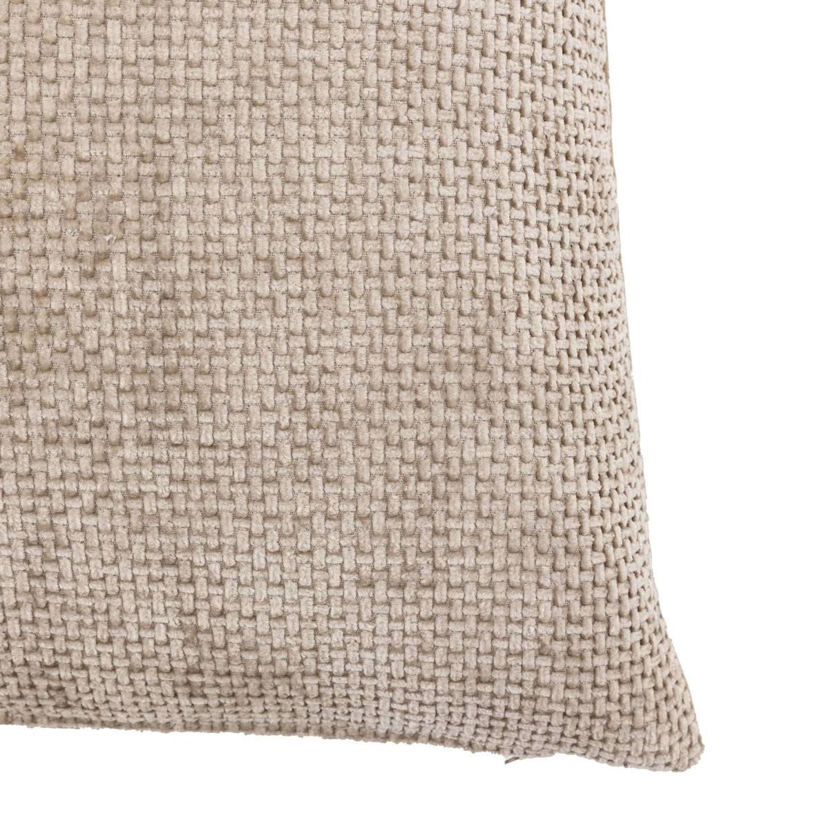 Bodhi Accessories Basketweave Chenille Cushion Cream 2pk House of Isabella UK