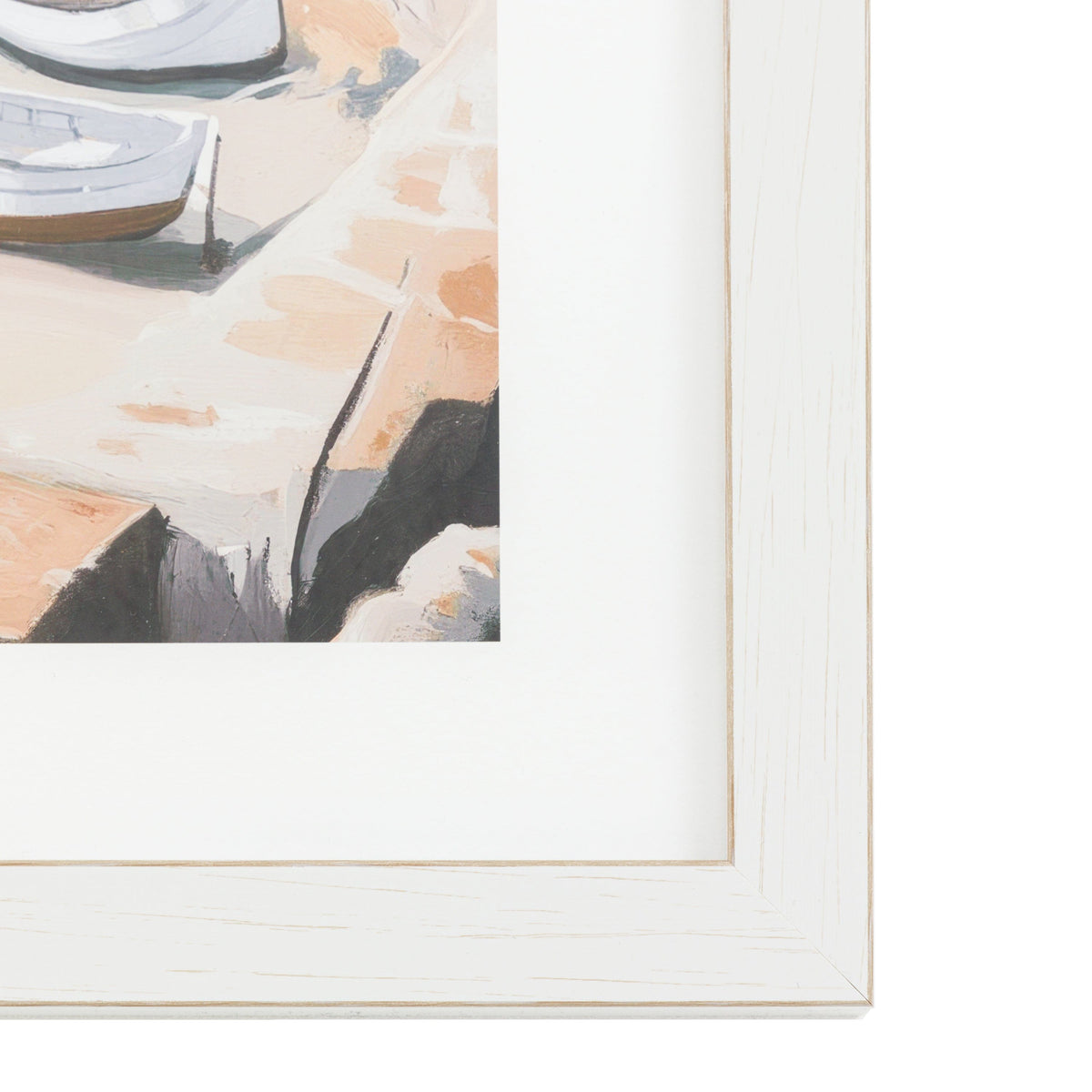 Bodhi Accessories Beached Boats Framed Art House of Isabella UK