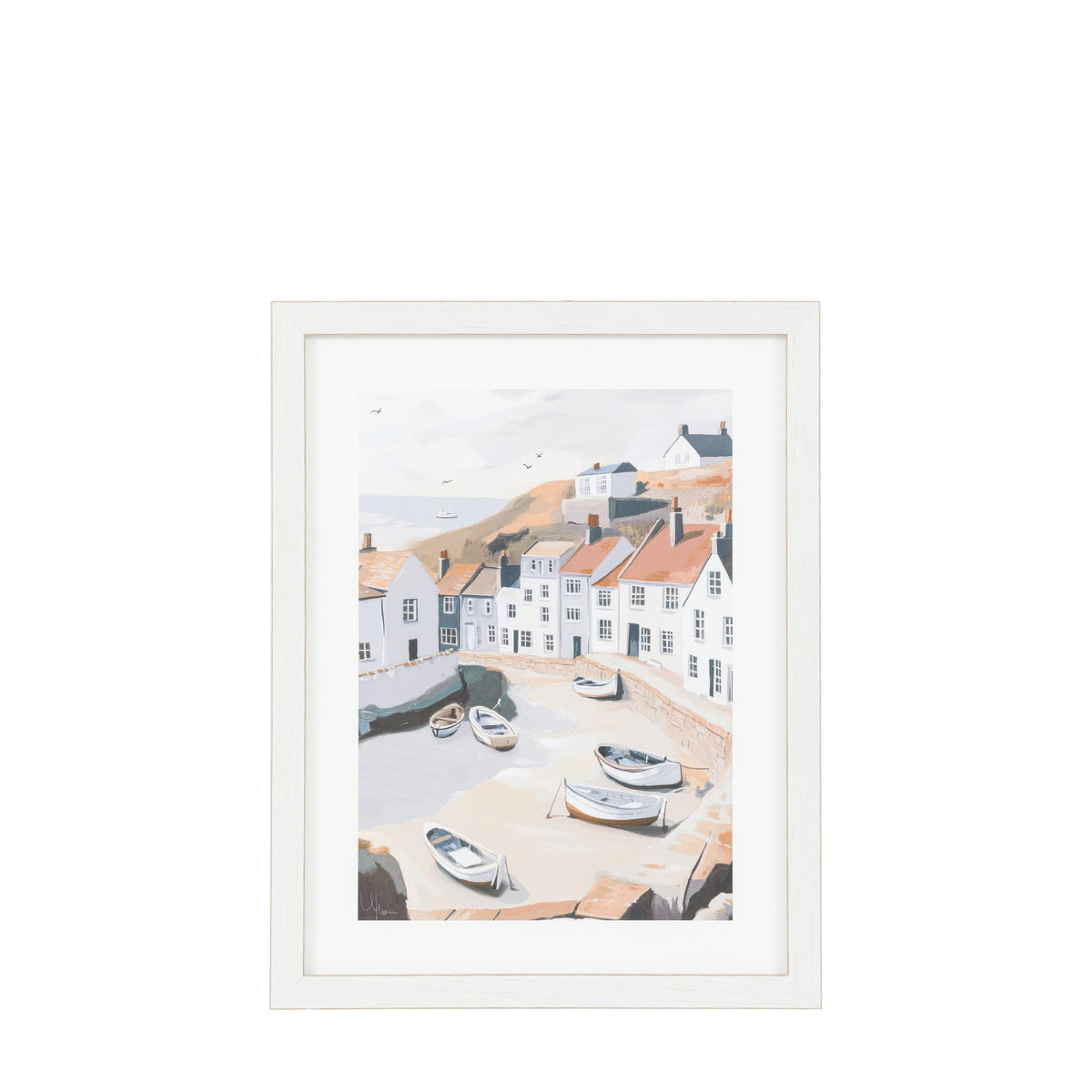 Bodhi Accessories Beached Boats Framed Art House of Isabella UK