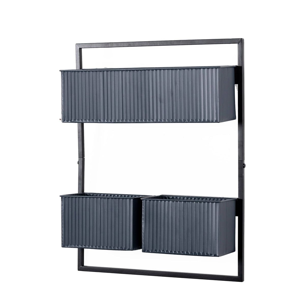 Boarstall Wall Planter - Black.