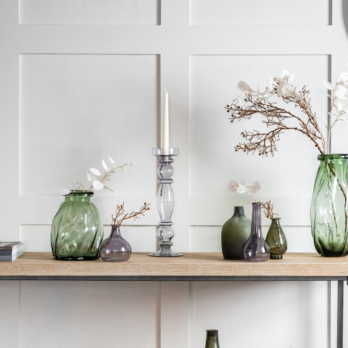 Bodhi Accessories Bobo Candlestick Large Grey House of Isabella UK