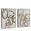 Bodhi Accessories Bold as Gold Framed Canvas Set of 2 House of Isabella UK