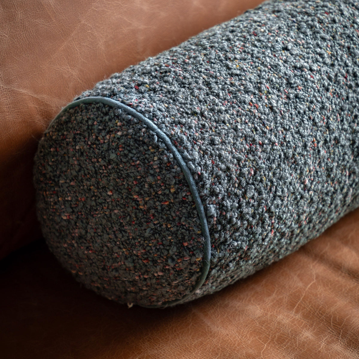 Boucle Bolster Charcoal.