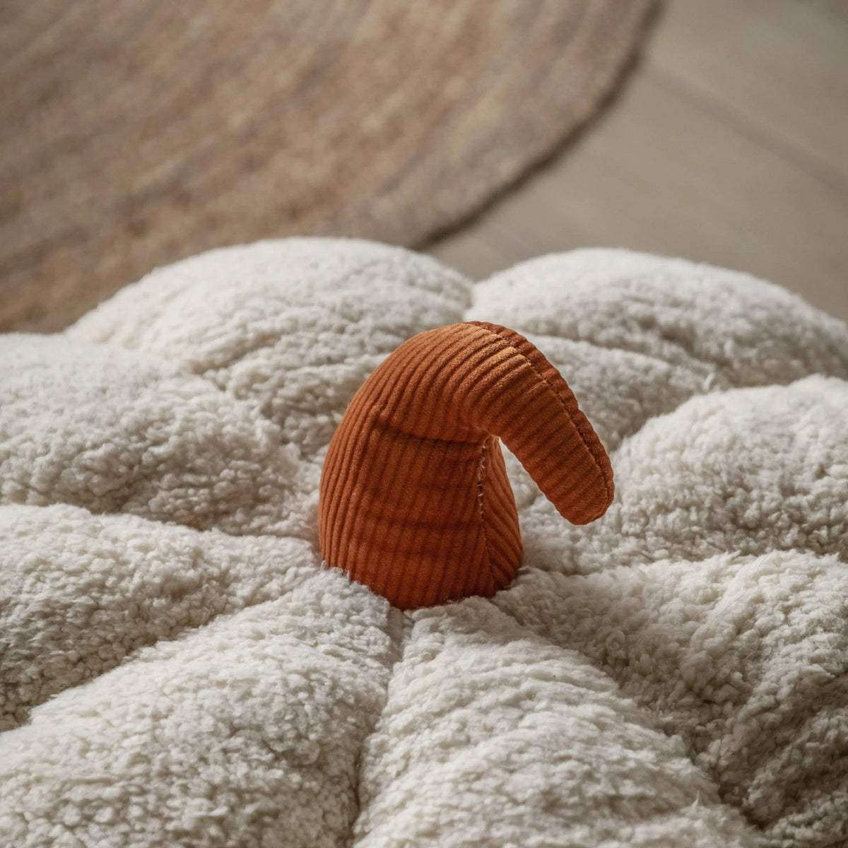 Bodhi Accessories Boucle Pumpkin Super Soft Floor Cushion House of Isabella UK