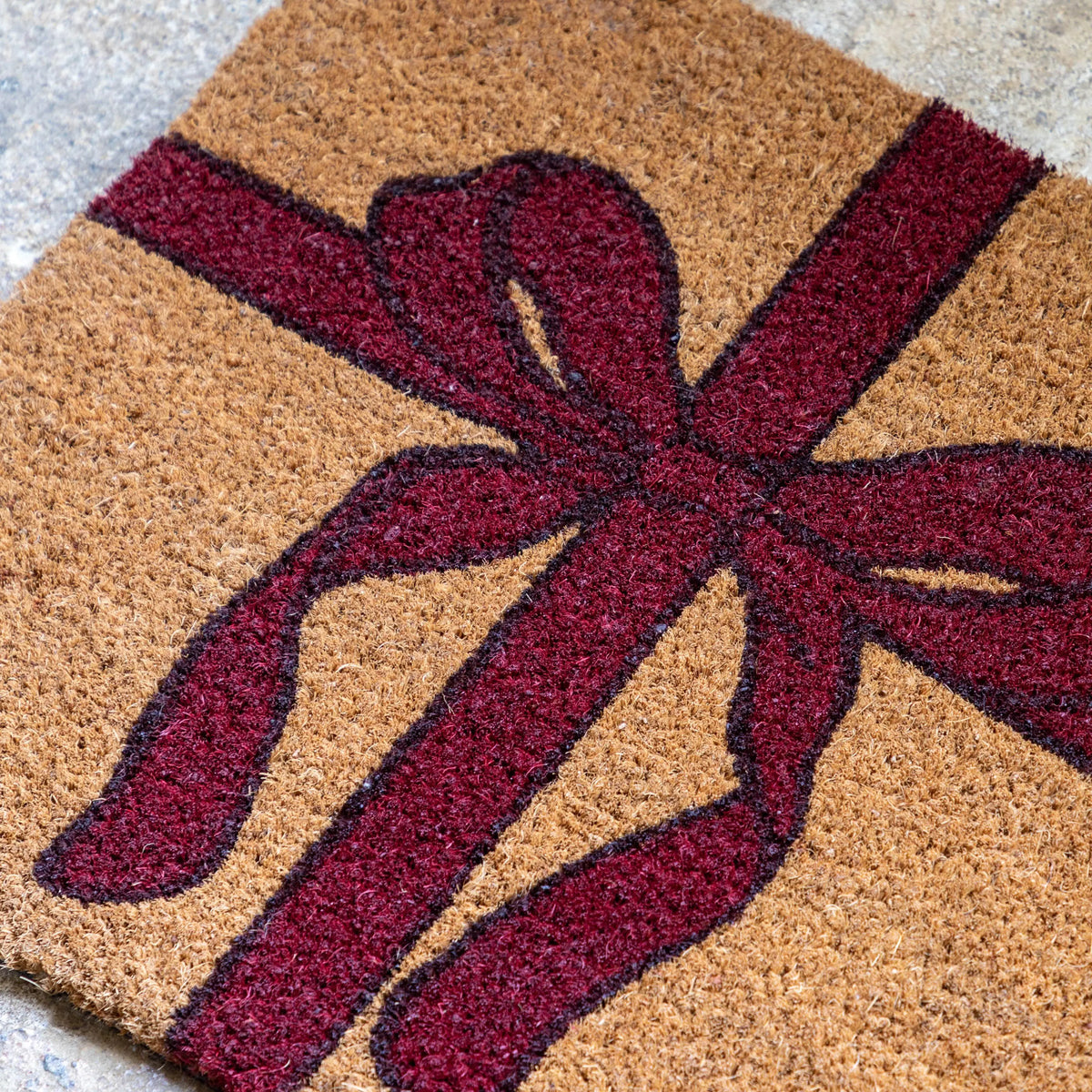 Bodhi Accessories Bow Coir Doormat House of Isabella UK