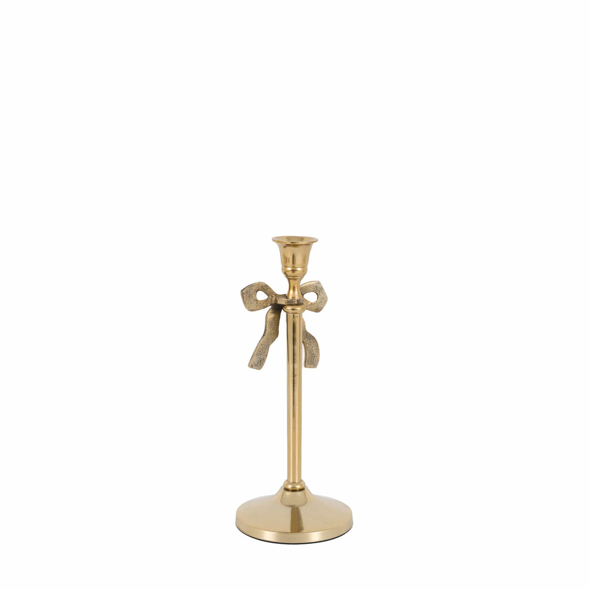 Bodhi Accessories Bow Dinner Candle Holder Gold House of Isabella UK