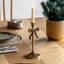 Bodhi Accessories Bow Dinner Candle Holder Gold House of Isabella UK