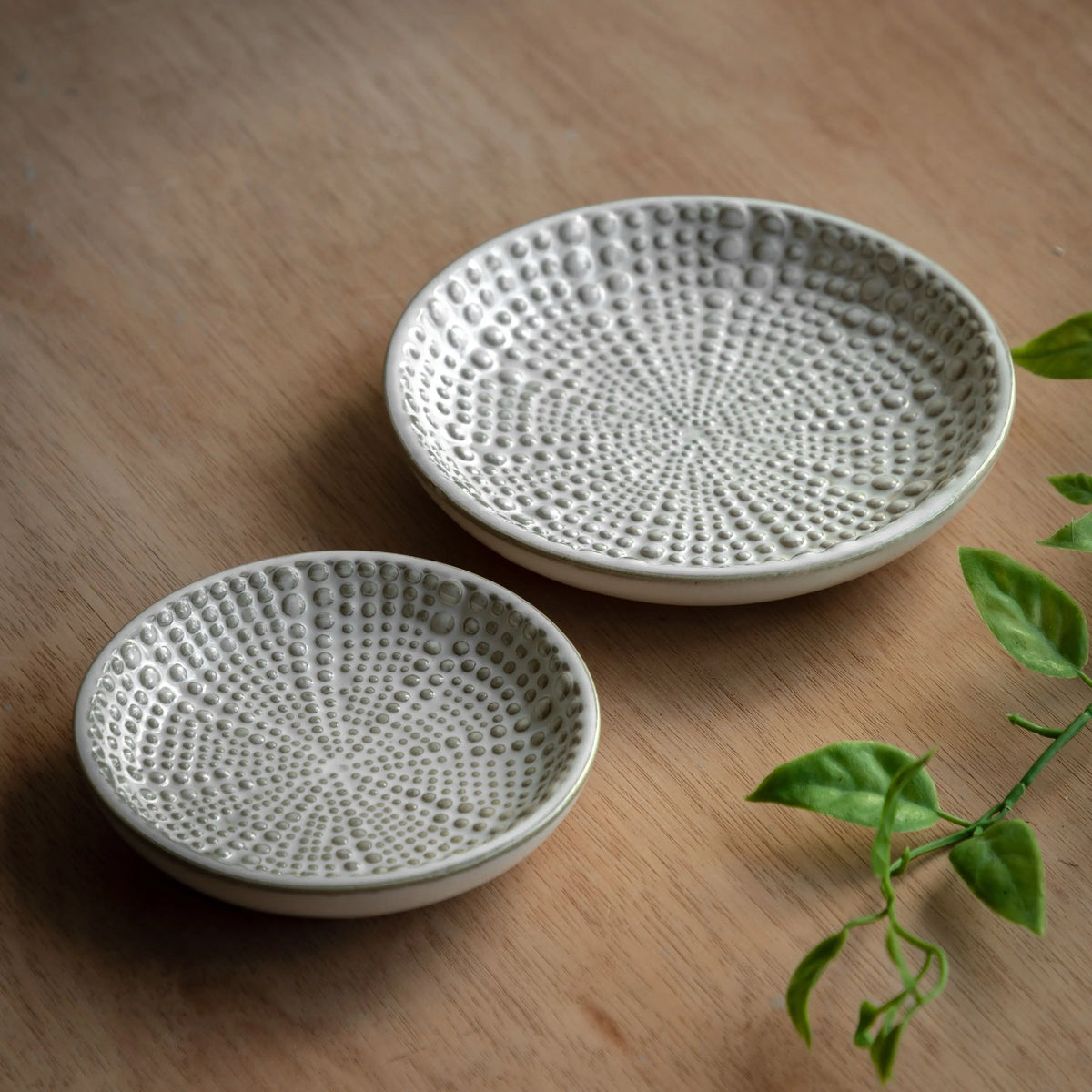 Bodhi Accessories Brea Beaded Trinket Tray Set of 2 House of Isabella UK