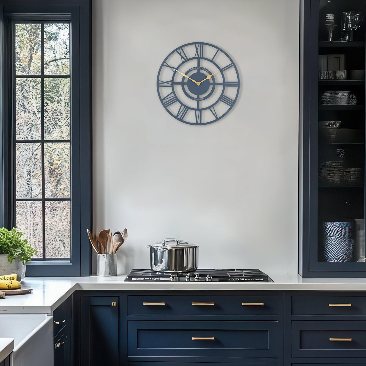 Bodhi Accessories Bright Star Wall Clock Deep Sea House of Isabella UK