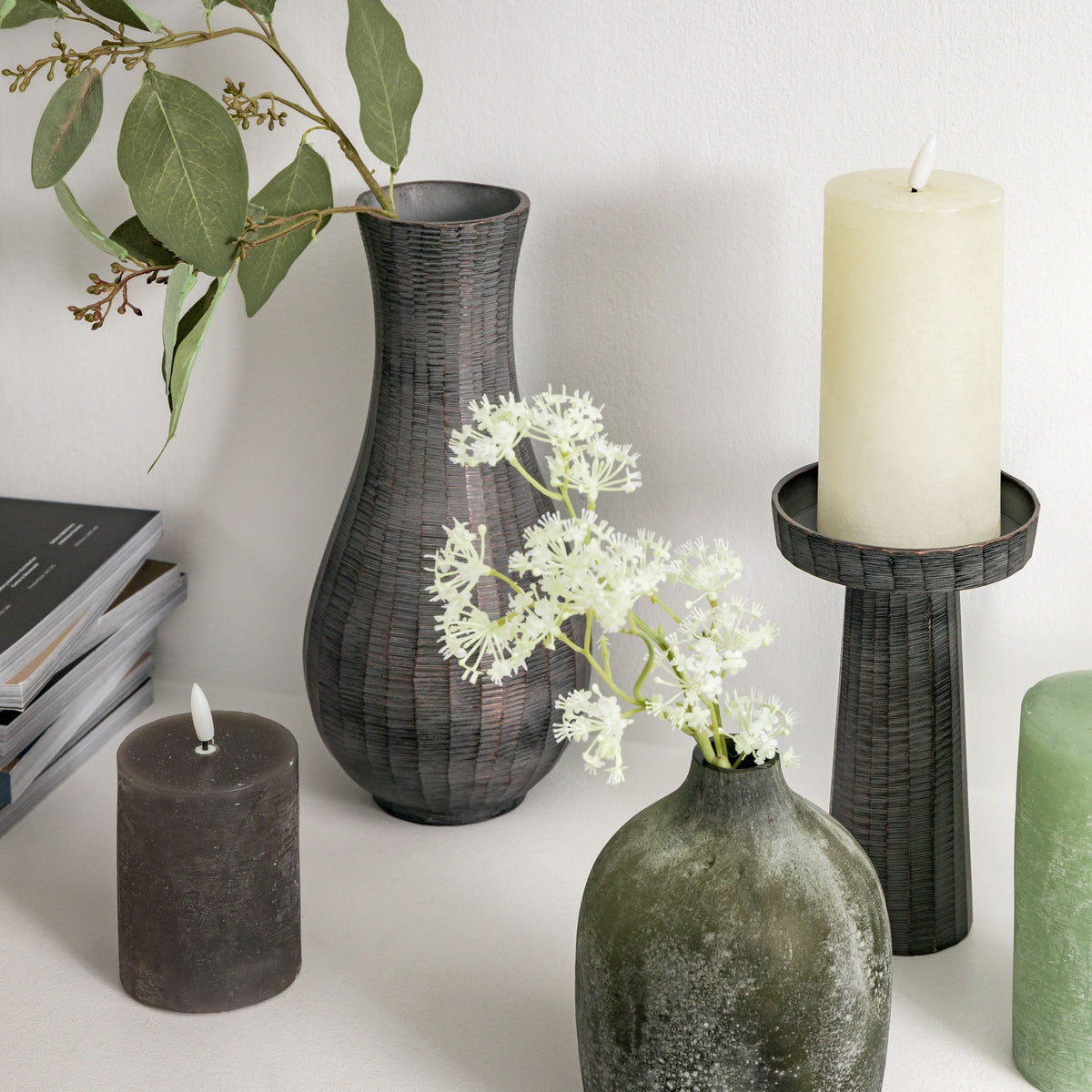 Burrells Fluted Vase - Large.