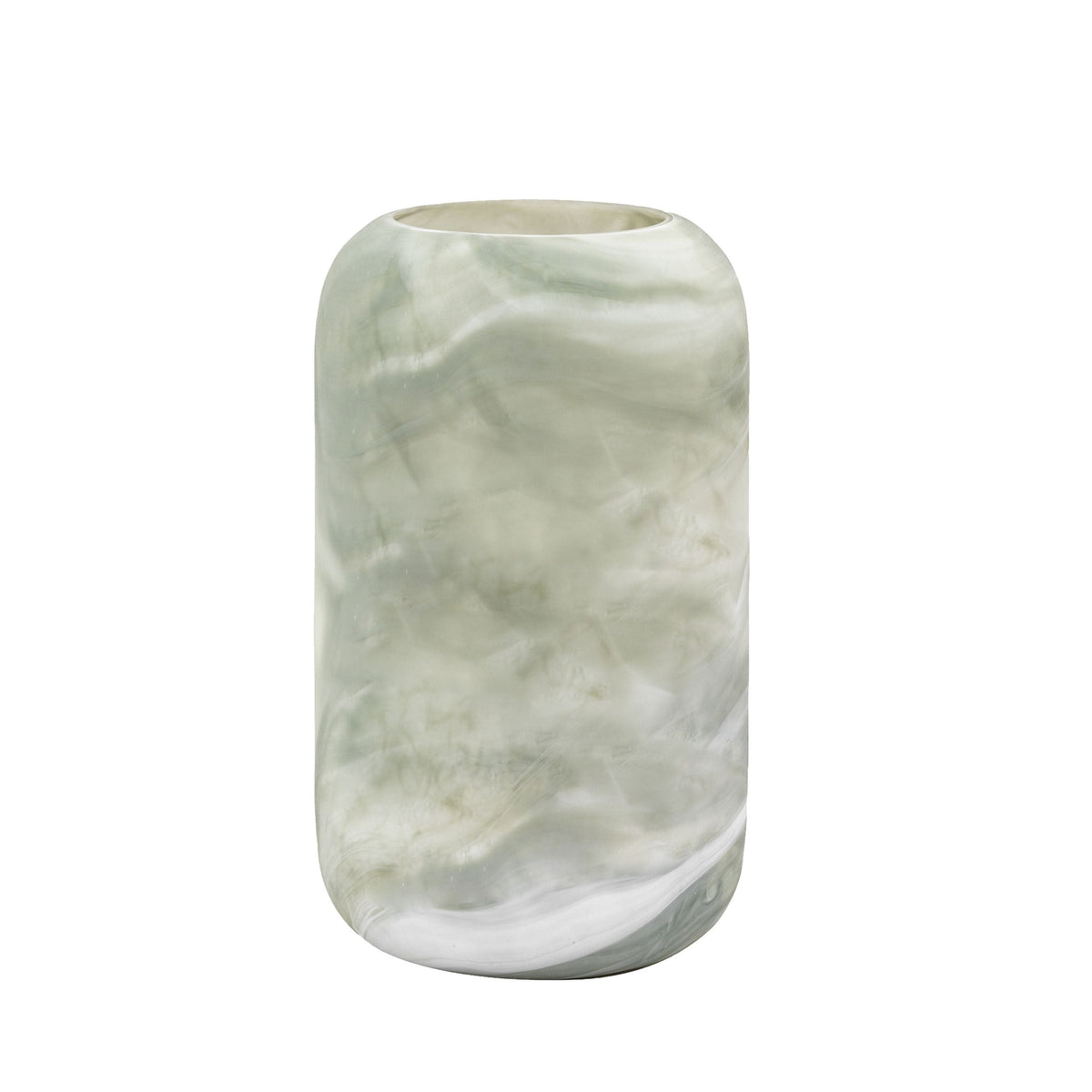 Bodhi Accessories Caldeira Handblown Glass Vase Slim Sage House of Isabella UK