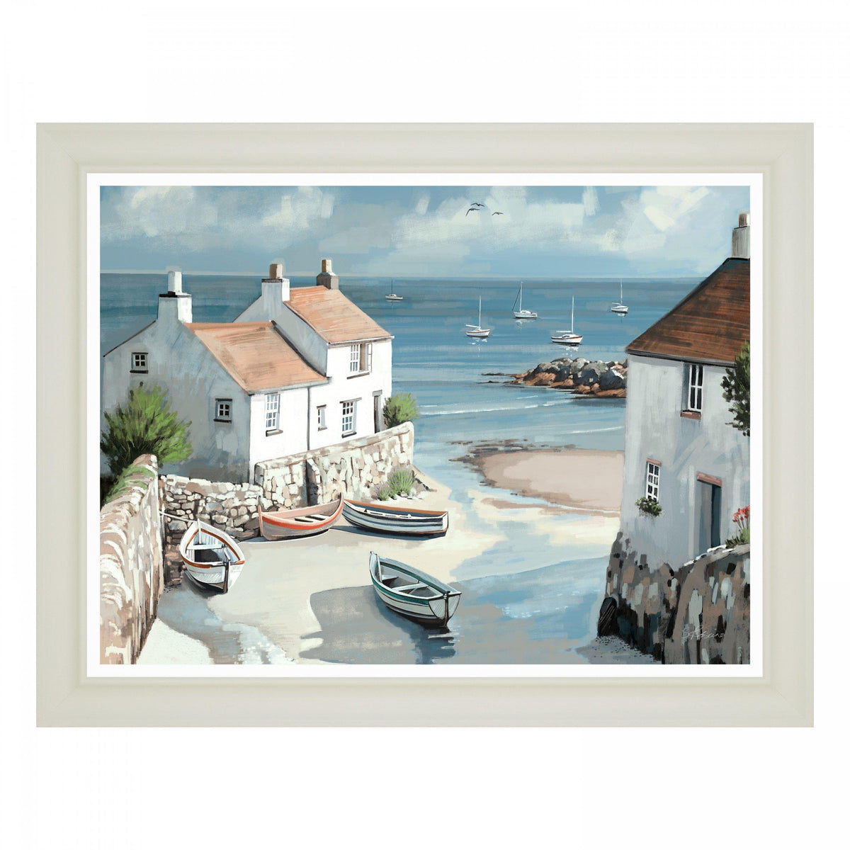 Bodhi Accessories Calm Cove Framed Canvas House of Isabella UK