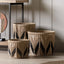 Bodhi Accessories Cameroon Baskets Natural & Black Set of 3 House of Isabella UK