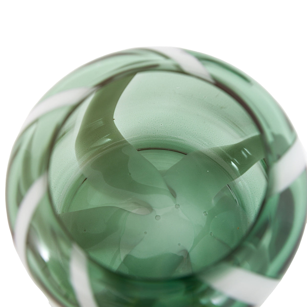 Bodhi Accessories Candy Stripe Tealight Holder Set of 2 Green House of Isabella UK