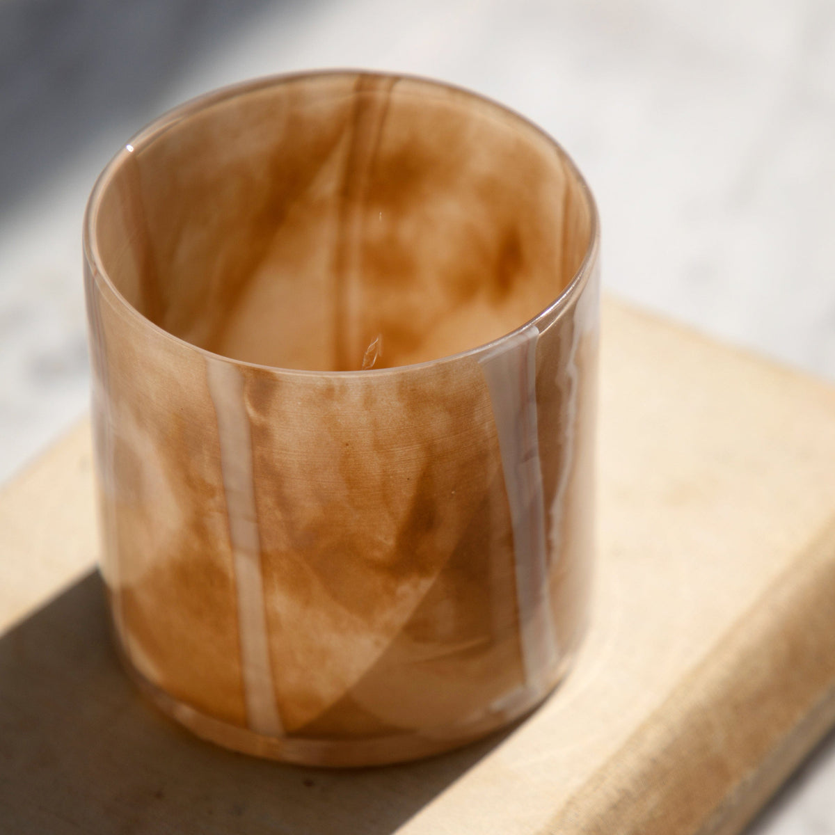 Bodhi Accessories Candy Tealight Holder Beige&Cream 2pk House of Isabella UK