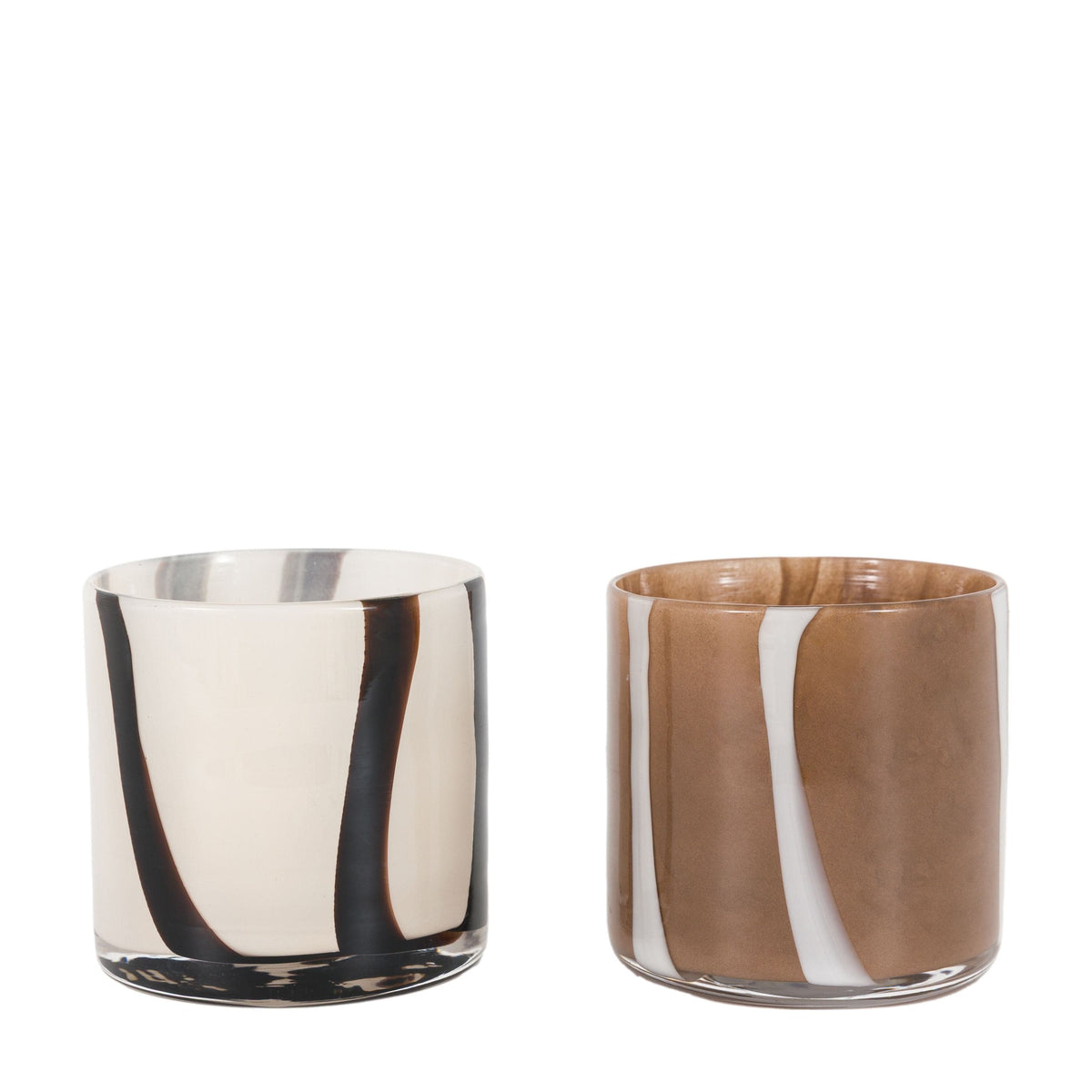 Bodhi Accessories Candy Tealight Holder White&Grey 2pk House of Isabella UK