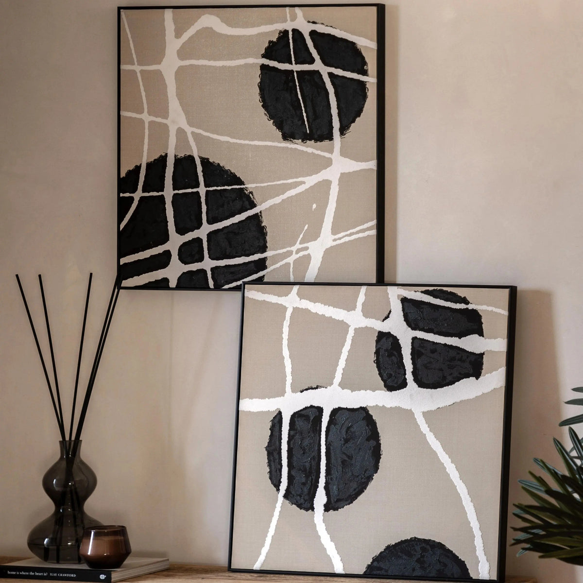 Bodhi Accessories Capture Framed Canvas Set of 2 House of Isabella UK