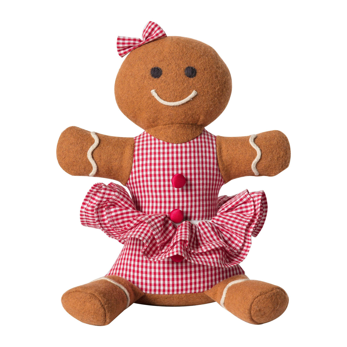 Carlingcott Gingerbread Doorstop Brown/Red.