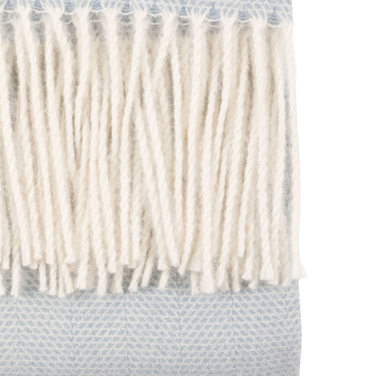 Bodhi Accessories Cassis Herringbone Throw Blue House of Isabella UK