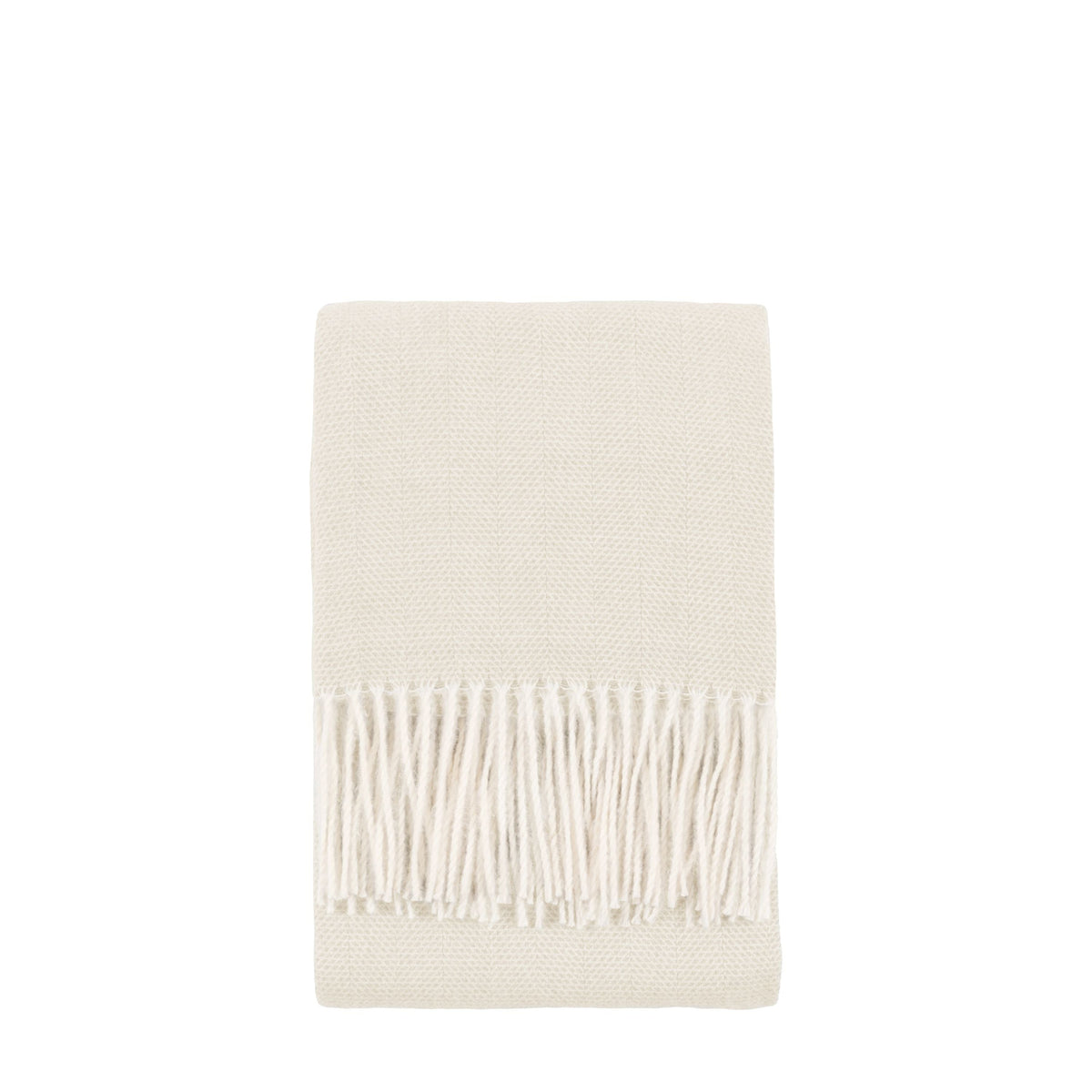 Bodhi Accessories Cassis Herringbone Throw Ecru House of Isabella UK