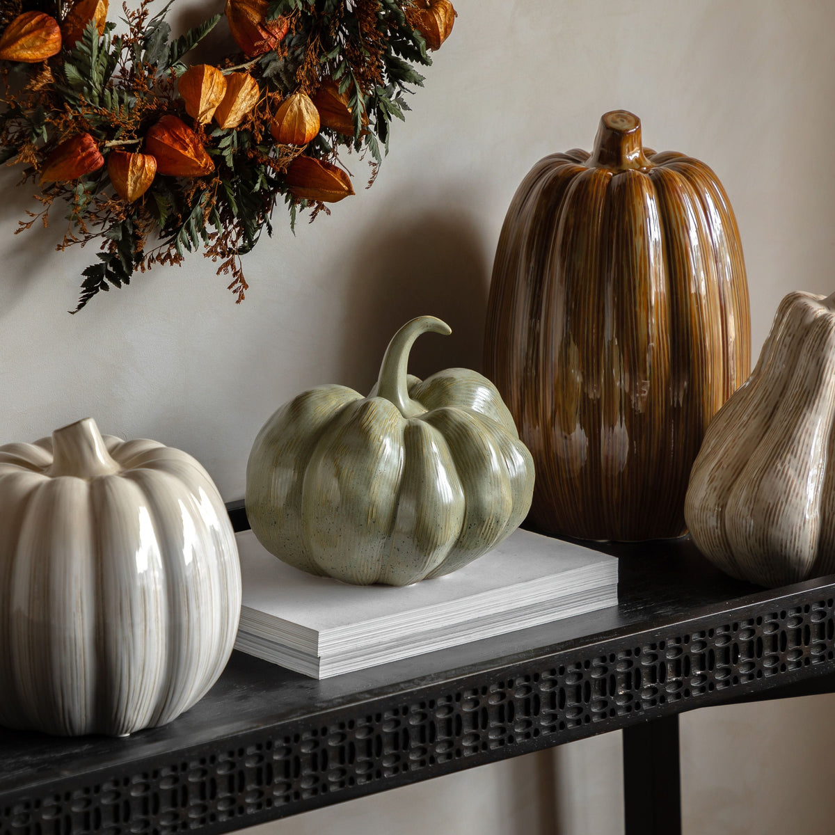 Bodhi Accessories Ceramic Pumpkin Sage House of Isabella UK