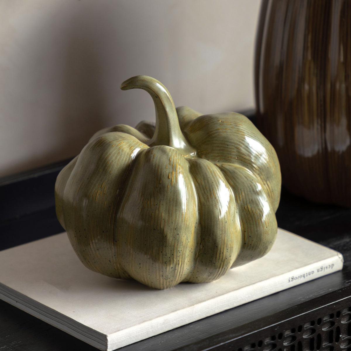 Bodhi Accessories Ceramic Pumpkin Sage House of Isabella UK