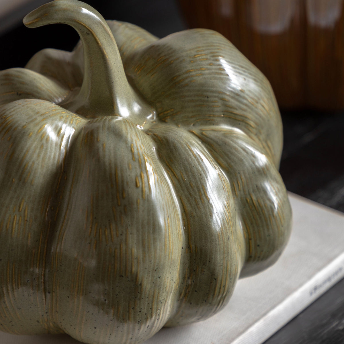 Bodhi Accessories Ceramic Pumpkin Sage House of Isabella UK