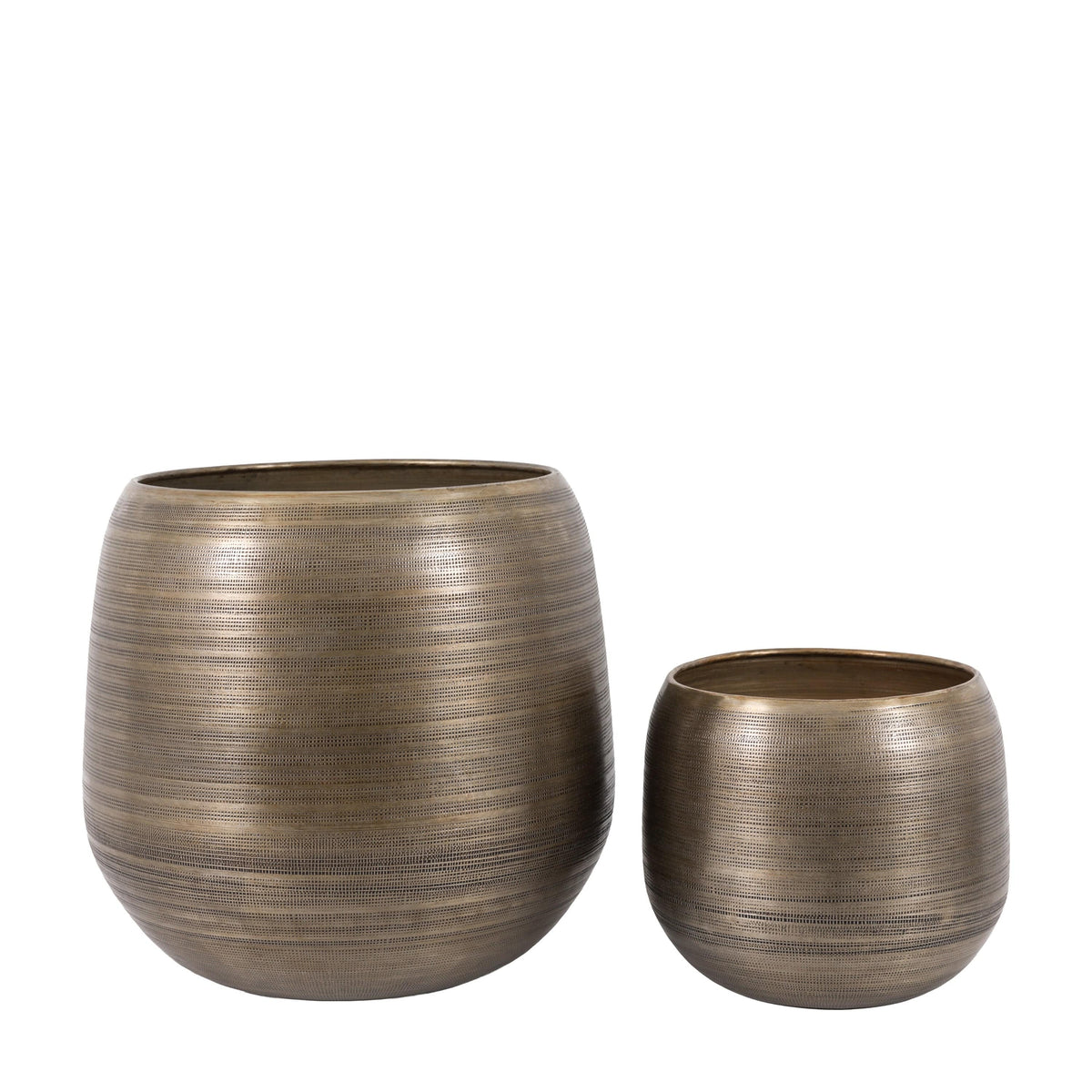 Bodhi Accessories Chatai Planters Antique Silver 2pk House of Isabella UK