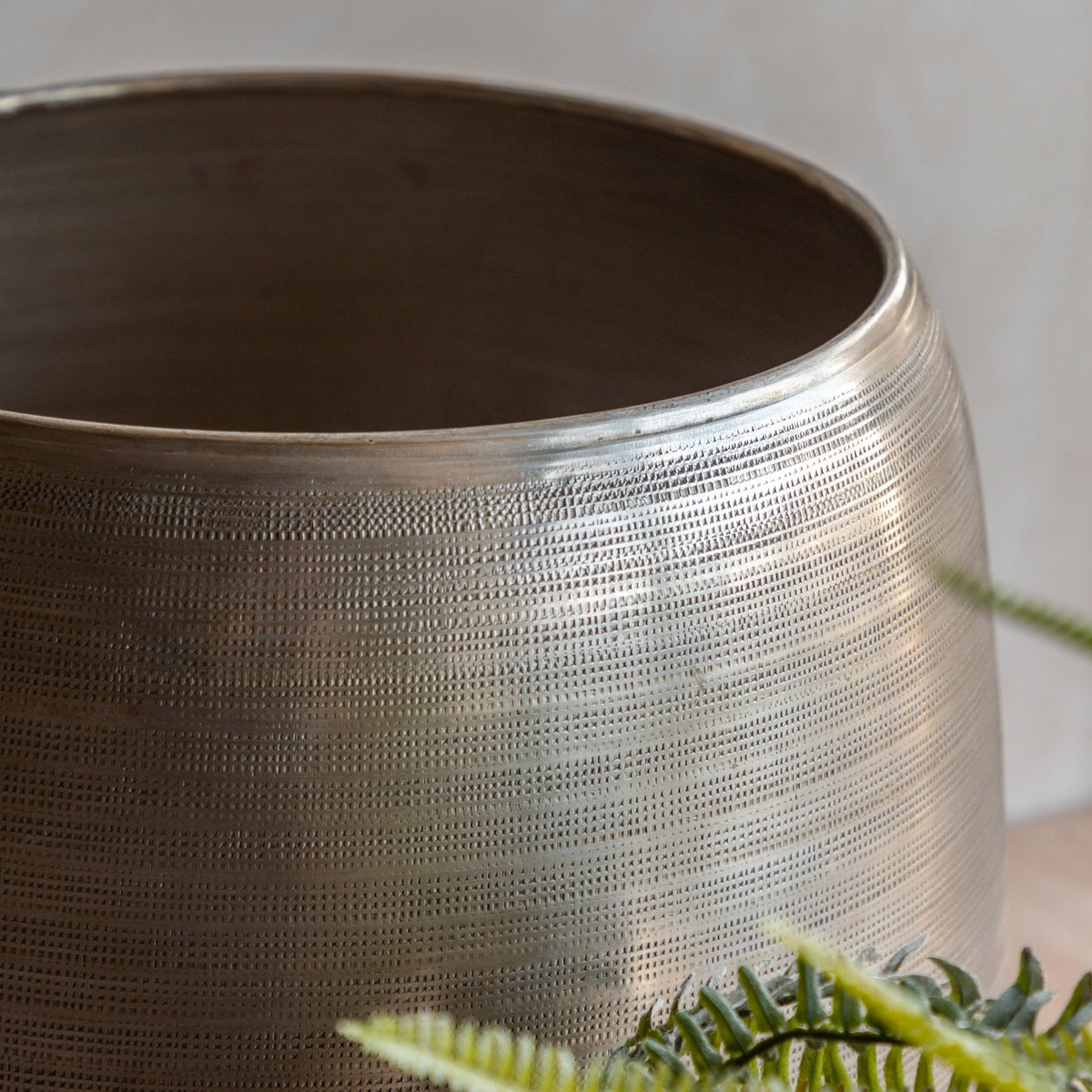 Bodhi Accessories Chatai Planters Antique Silver 2pk House of Isabella UK