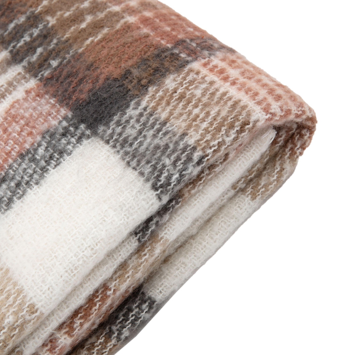 Check Faux Mohair Throw.