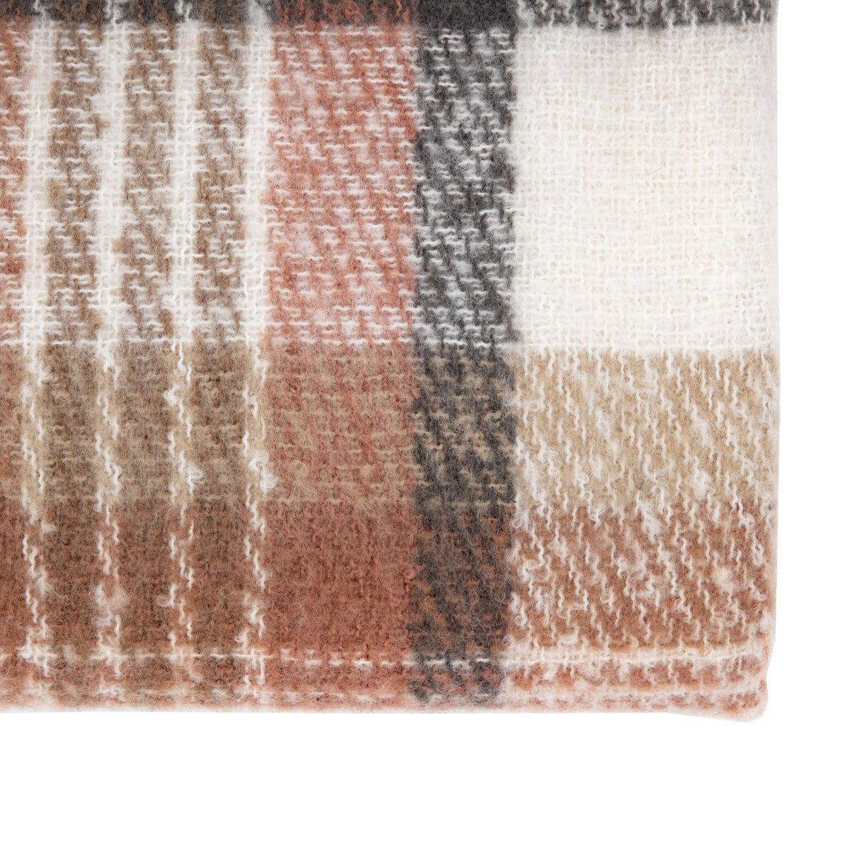 Check Faux Mohair Throw.