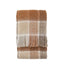 Bodhi Accessories Check Faux Mohair Throw Rust House of Isabella UK