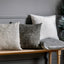 Bodhi Accessories Chenille Cushion Grey House of Isabella UK