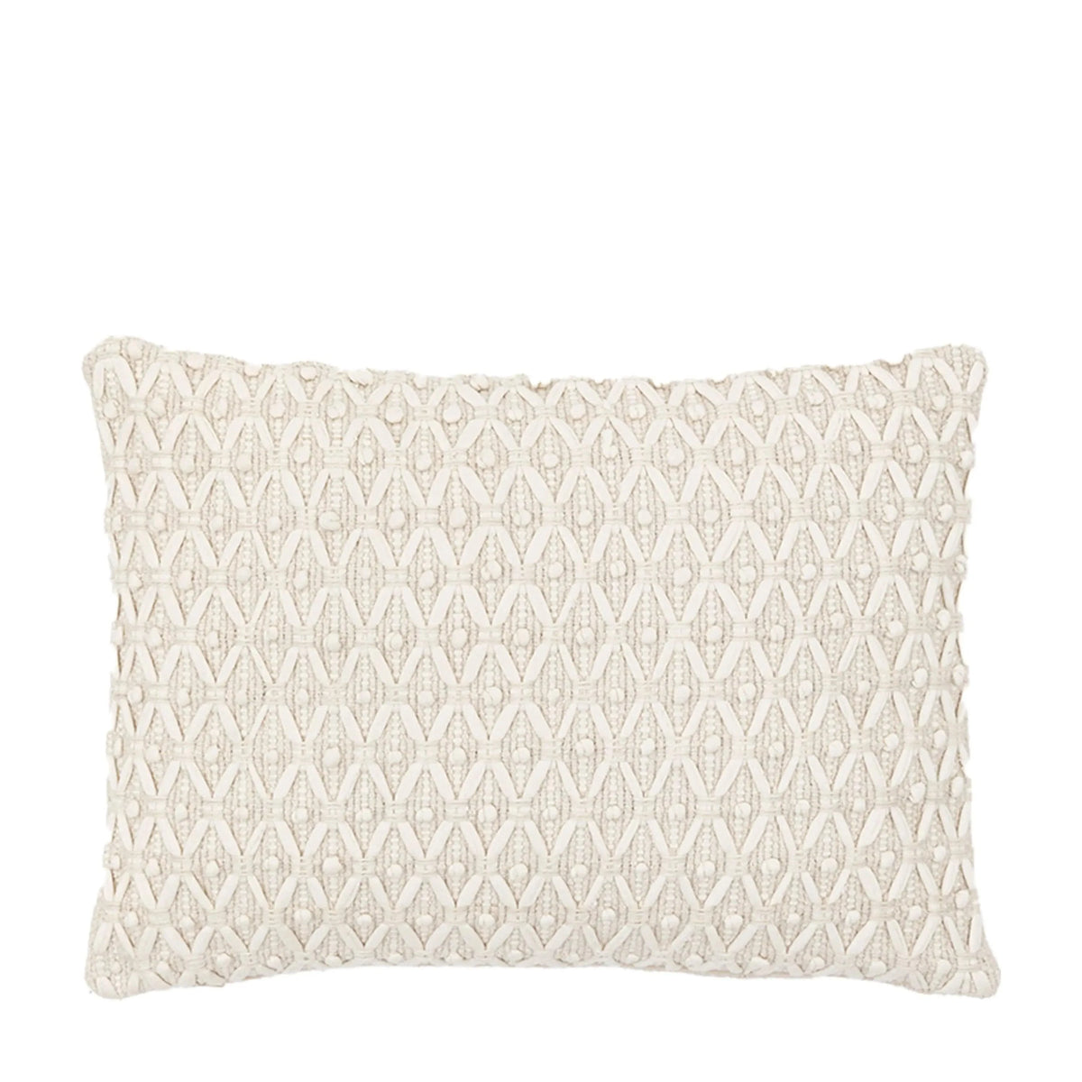 Bodhi Accessories Cheslyn Woven Cushion Cream House of Isabella UK