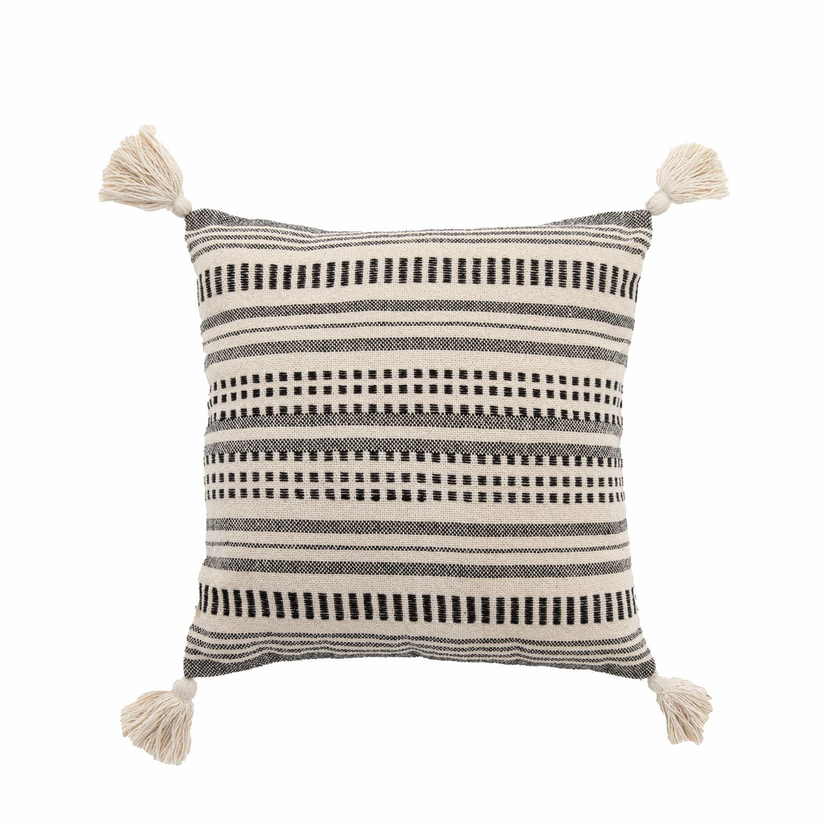 Bodhi Accessories Chilika Natural and Black Cushion House of Isabella UK