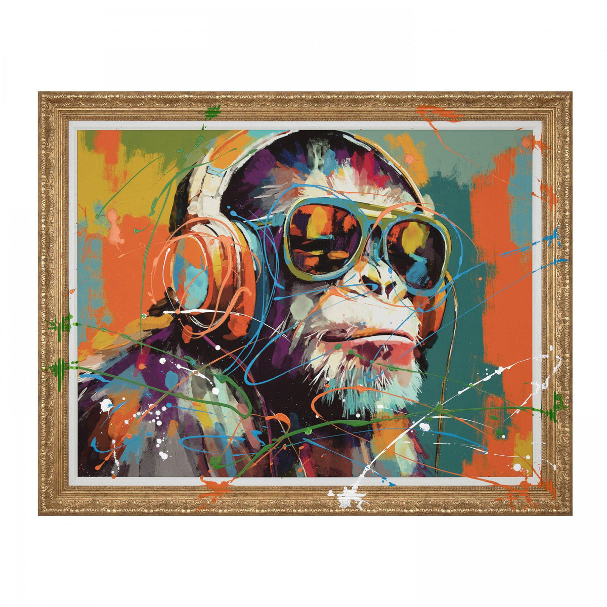 Bodhi Accessories Chillin' Chimp Framed Canvas House of Isabella UK