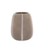 Bodhi Accessories Claro Stripe Glass Vase Taupe Large House of Isabella UK