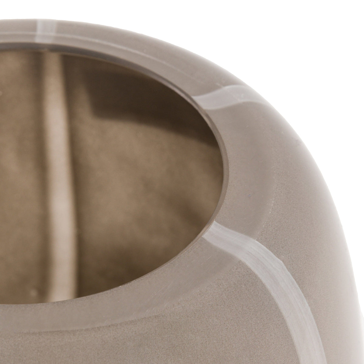 Bodhi Accessories Claro Stripe Glass Vase Taupe Small House of Isabella UK