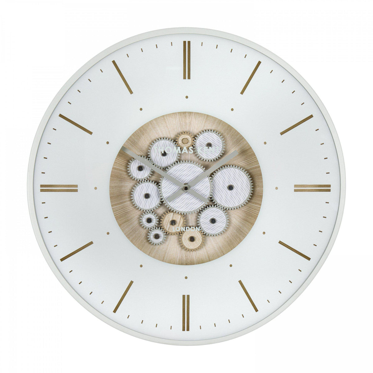 Bodhi Accessories Clocksmith Wall Clock Cog Ivory House of Isabella UK
